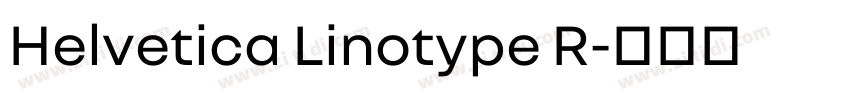 Helvetica Linotype R字体转换